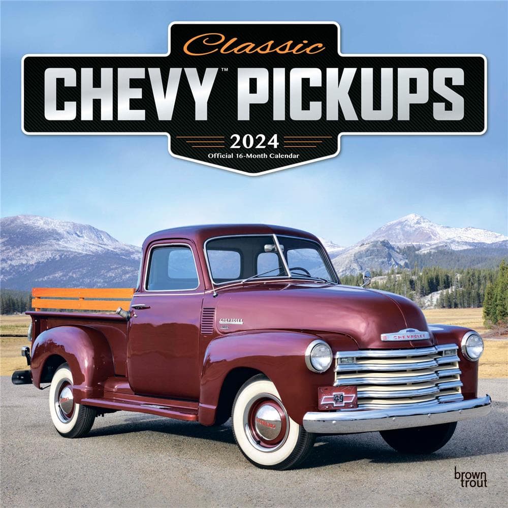 Chevy Pickups Classic 2024 Wall Calendar product image