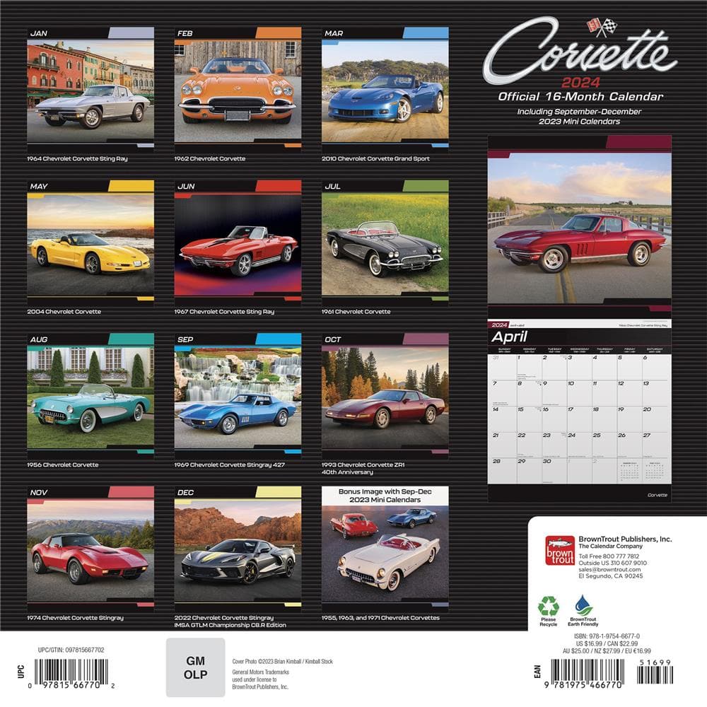 Corvette 2024 Wall Calendar product image
