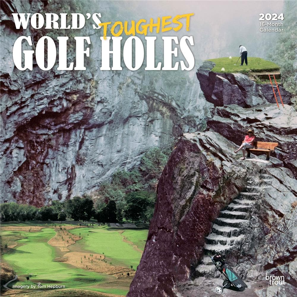 Worlds Toughest Golf Holes 2024 Wall Calendar product image