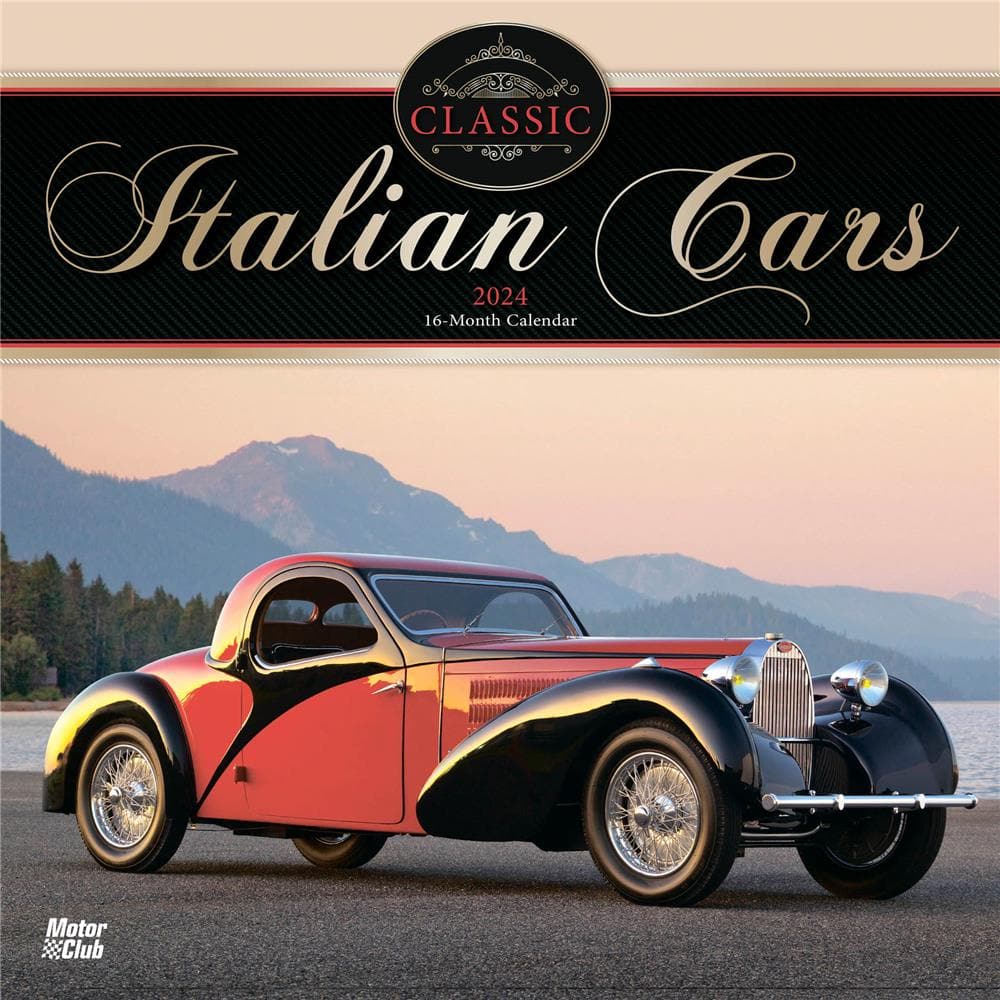 Cars Classic Italian 2024 Wall Calendar product image