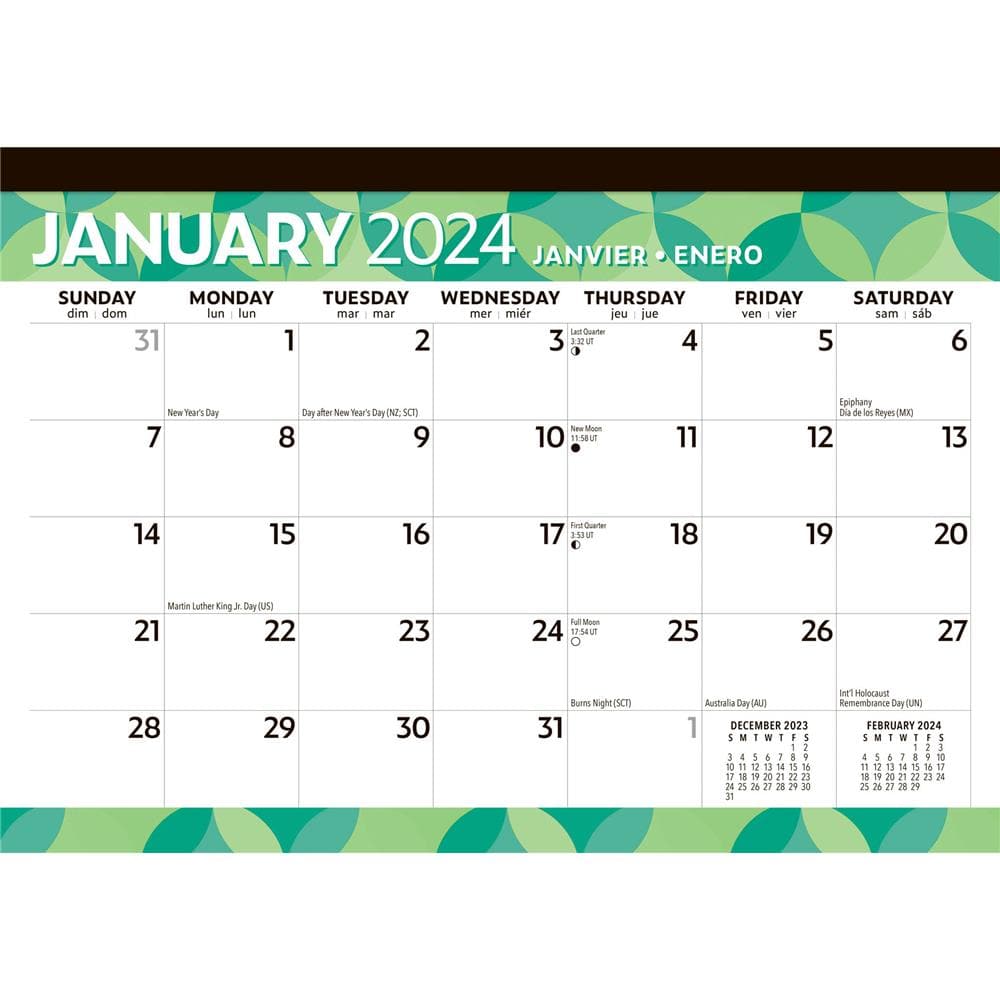 Large Print 2024 Desk Pad Calendar product image