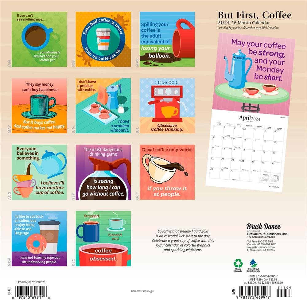 But First Coffee 2024 Wall Calendar product image