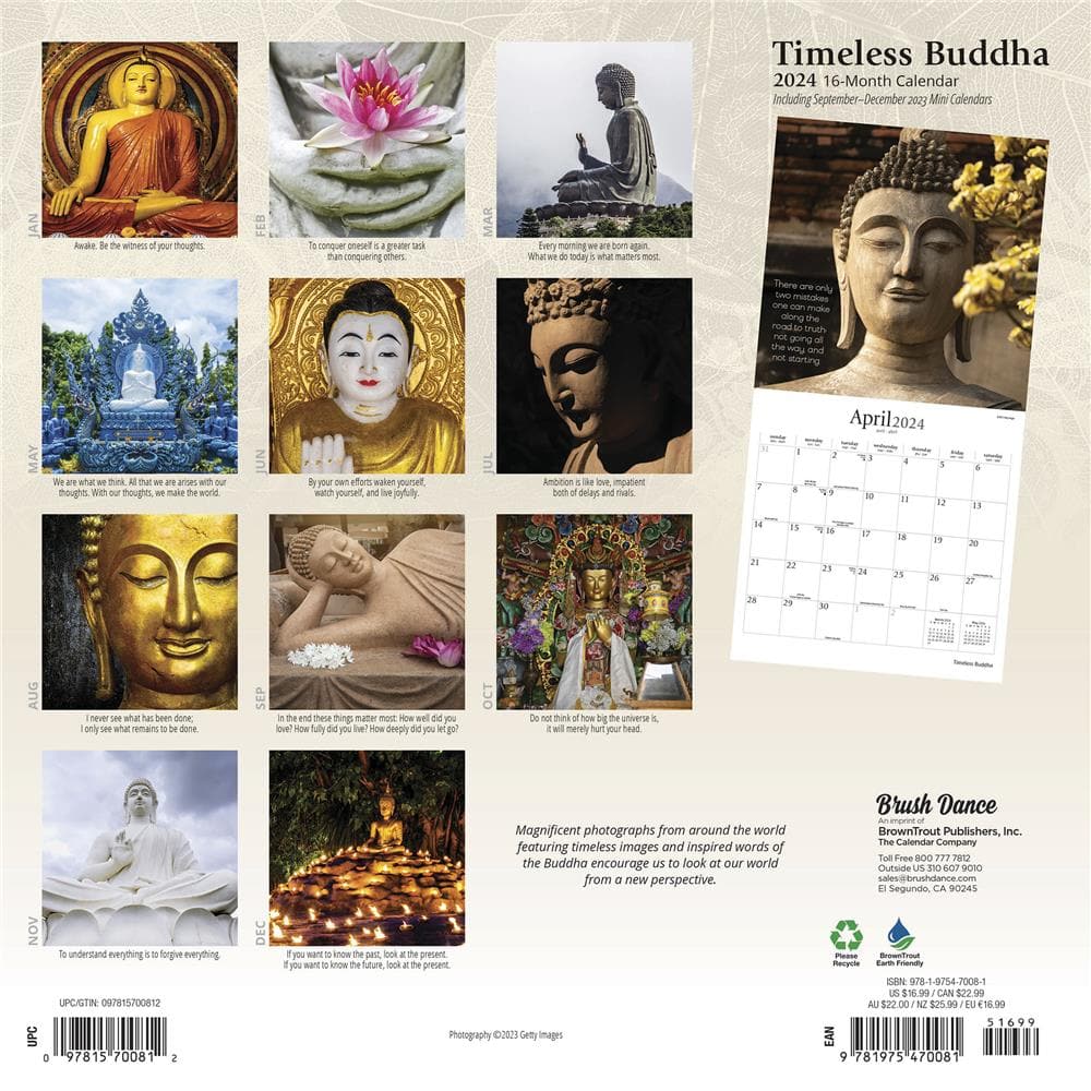 Timeless Buddha 2024 Wall Calendar product image