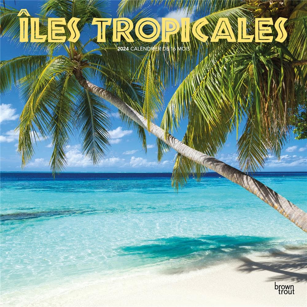 Iles Tropicales 2024 Wall Calendar (French) product image