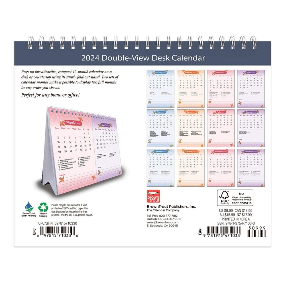 Busy Bees 2024 Easel Calendar  product image