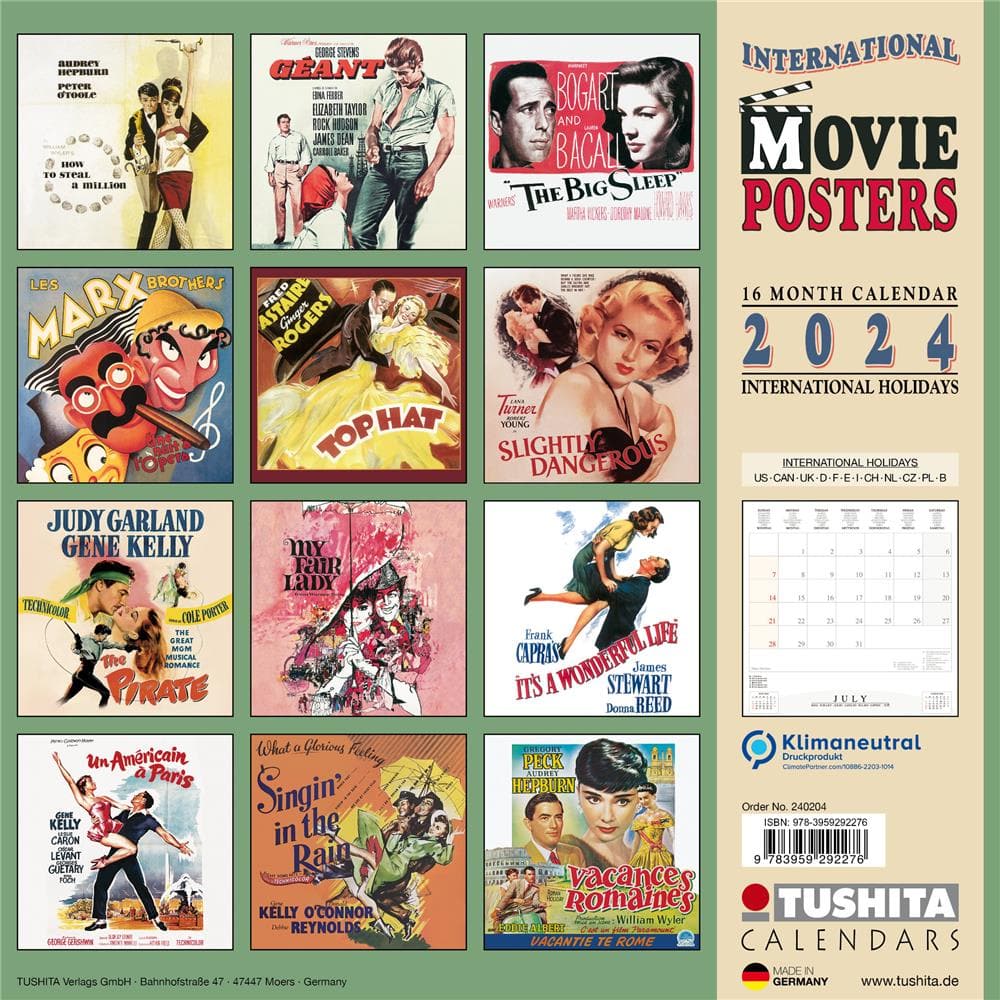 Movie Posters 2024 Wall Calendar  product image