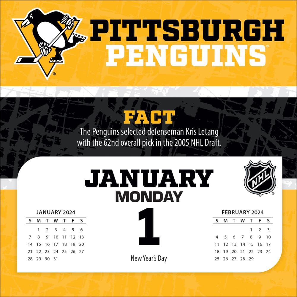 NHL Pittsburgh Penguins 2024 Box Calendar  product image