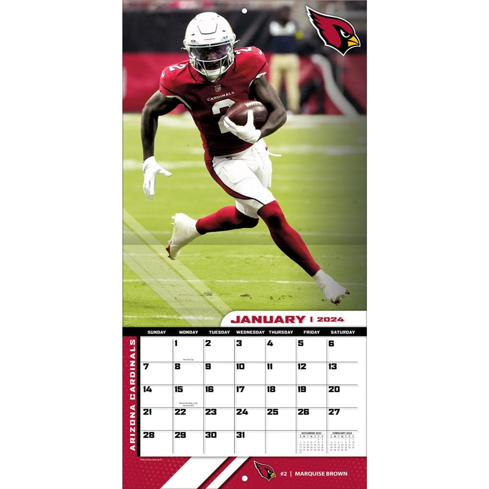 NFL Arizona Cardinals 2024 Wall Calendar  product image