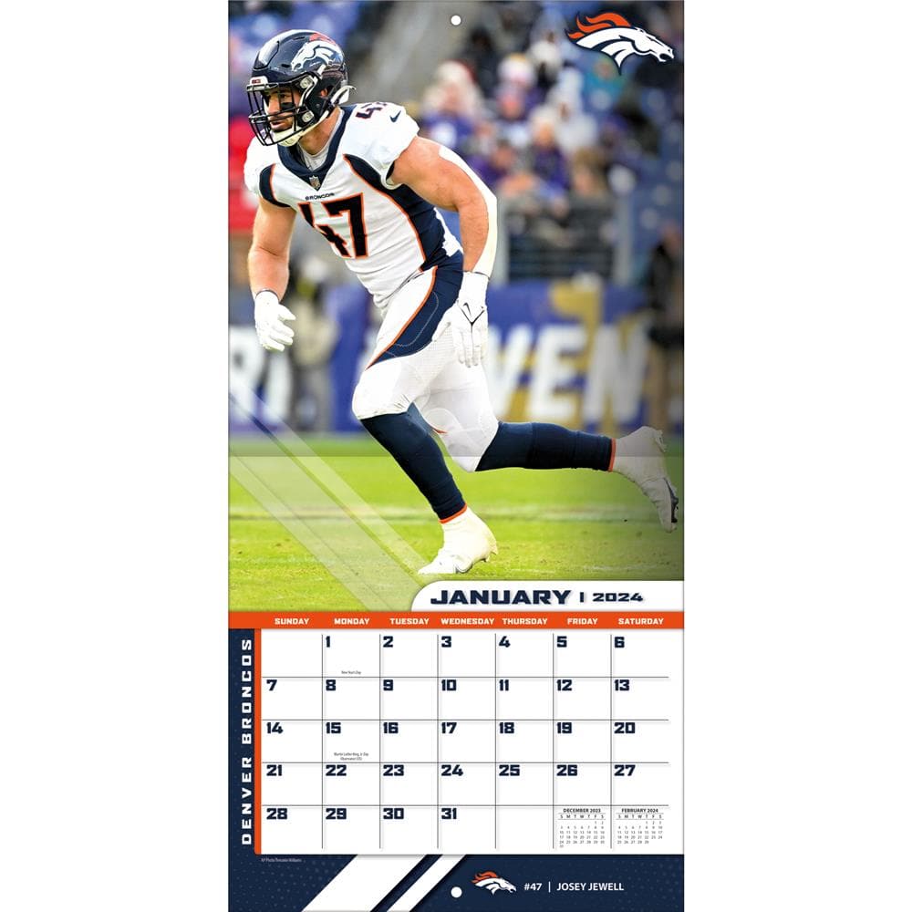 NFL Denver Broncos 2024 Wall Calendar product image