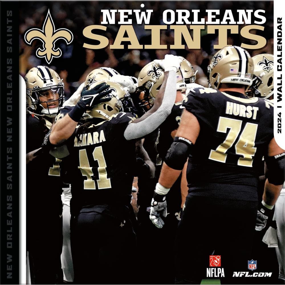 NFL New Orleans Saints 2024 Wall Calendar product image