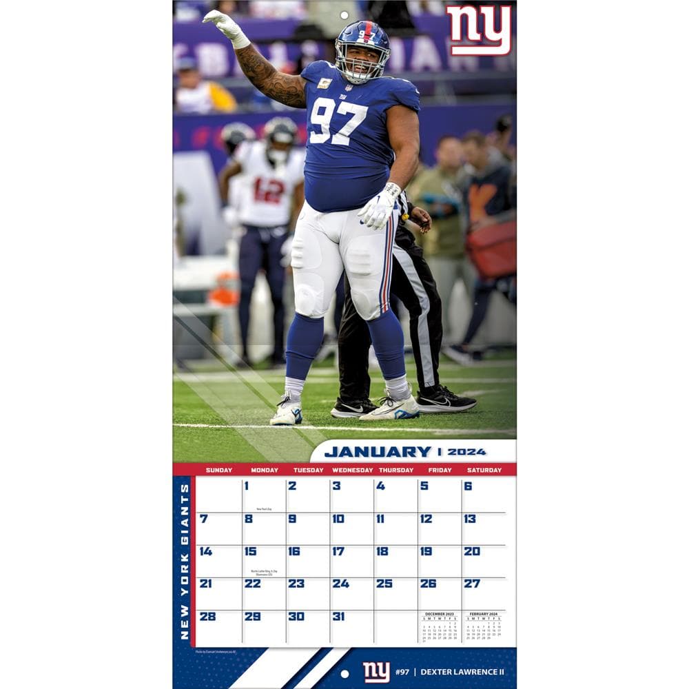 NFL New York Giants 2024 Wall Calendar  product image