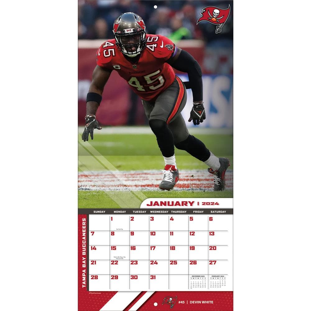 NFL Tampa Bay Buccaneers 2024 Wall Calendar product image