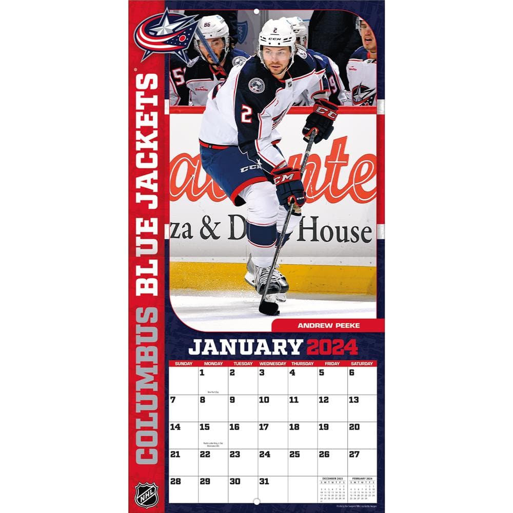 NHL Columbus Blue Jackets 2024 Wall Calendar  product image