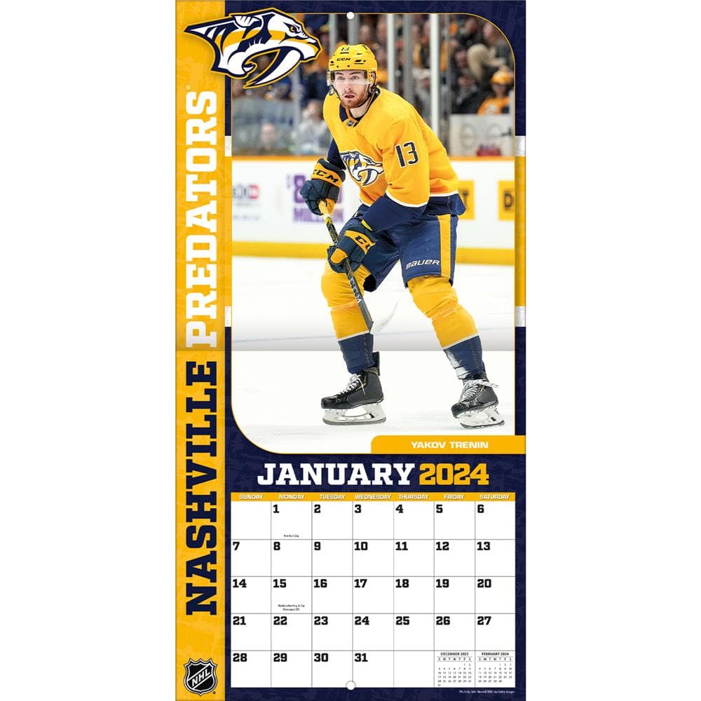NHL Nashville Predators 2024 Wall Calendar  product image