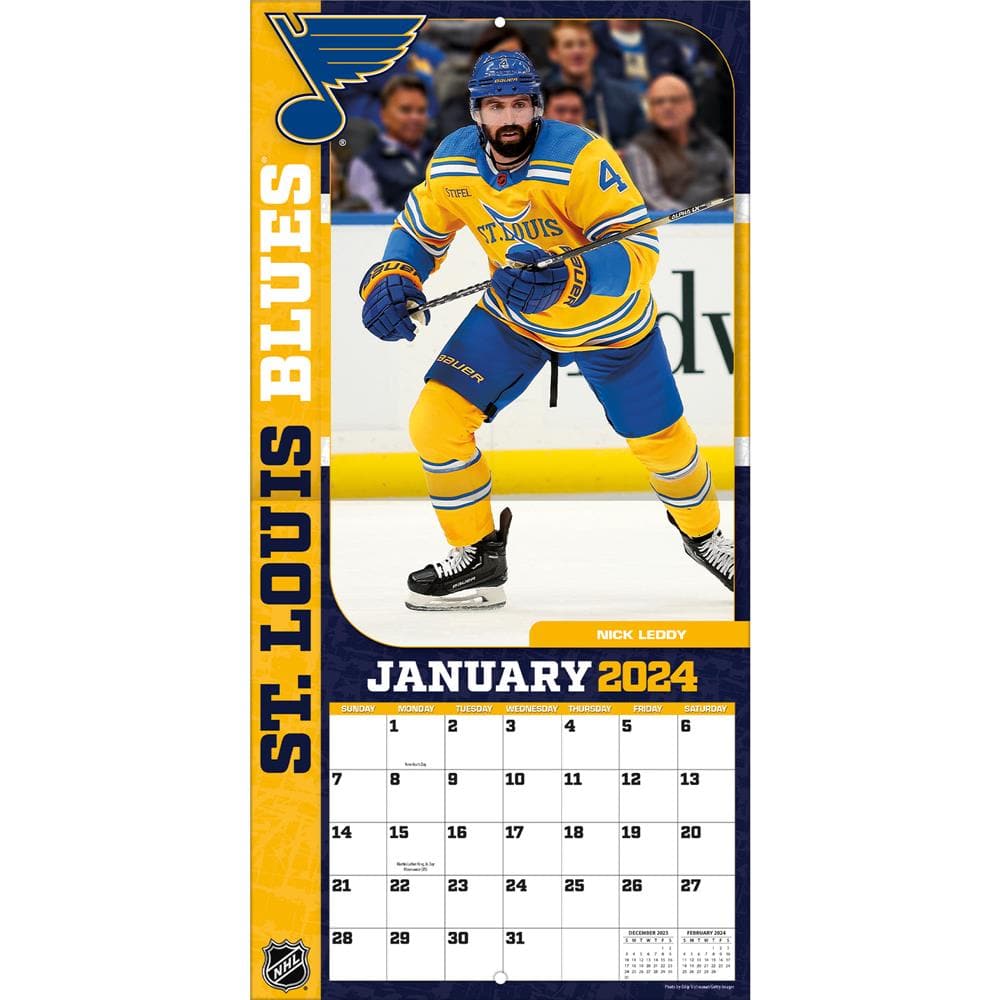 9798350601602 NHL St Louis Blues 2024 Wall Calendar - Online