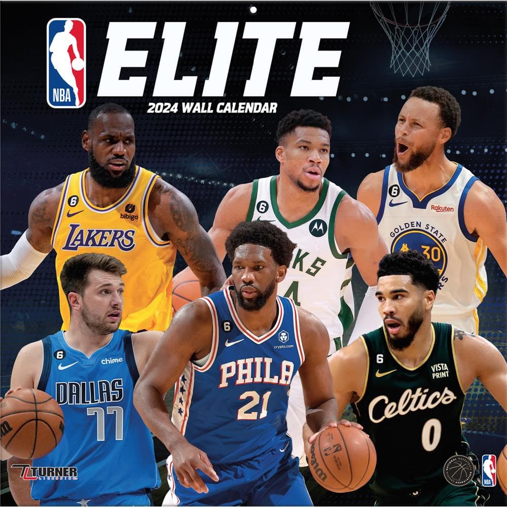 NBA Elite 2024 Wall Calendar product image
