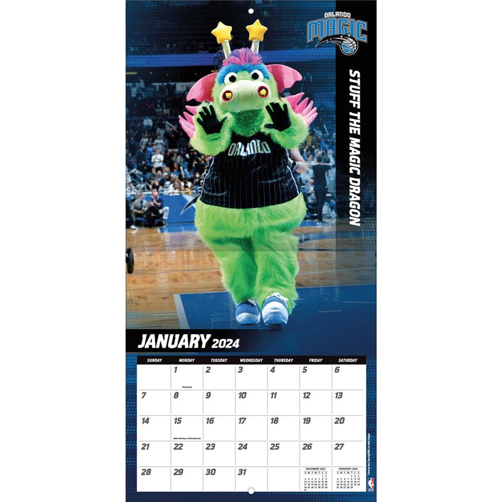 NBA Mascots 2024 Wall Calendar  product image
