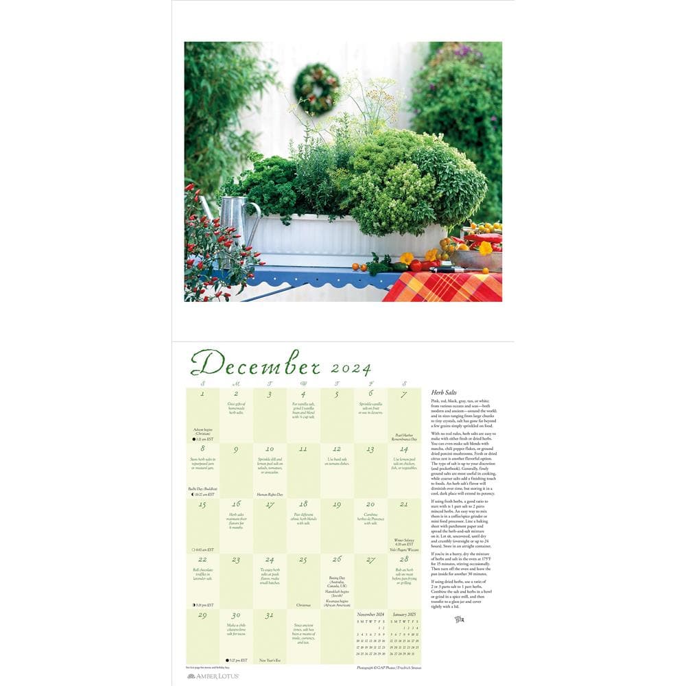 Herb Gardens 2024 Wall Calendar product image
