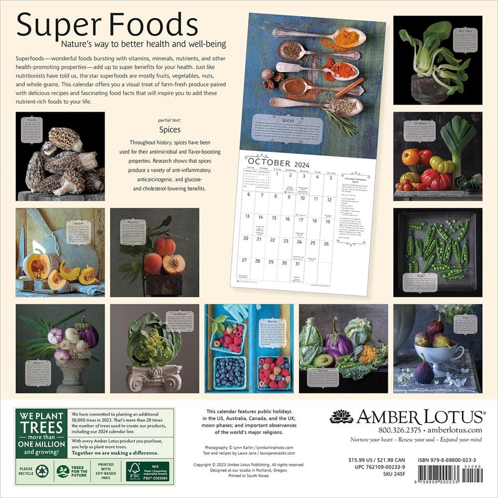 Super Foods 2024 Wall Calendar product image