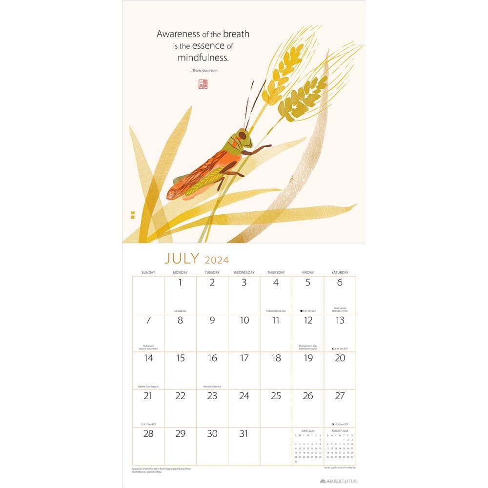Thich Nhat Hanh Touching Peace 2024 Wall Calendar product image