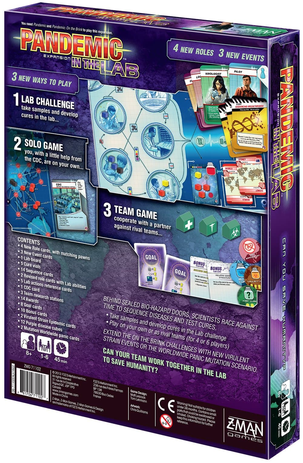 Pandemic In The Lab Strategy Games by Z Man Games Calendar Club